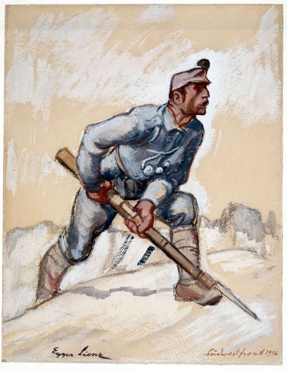 Sydvästfronten av Albin Egger Lienz