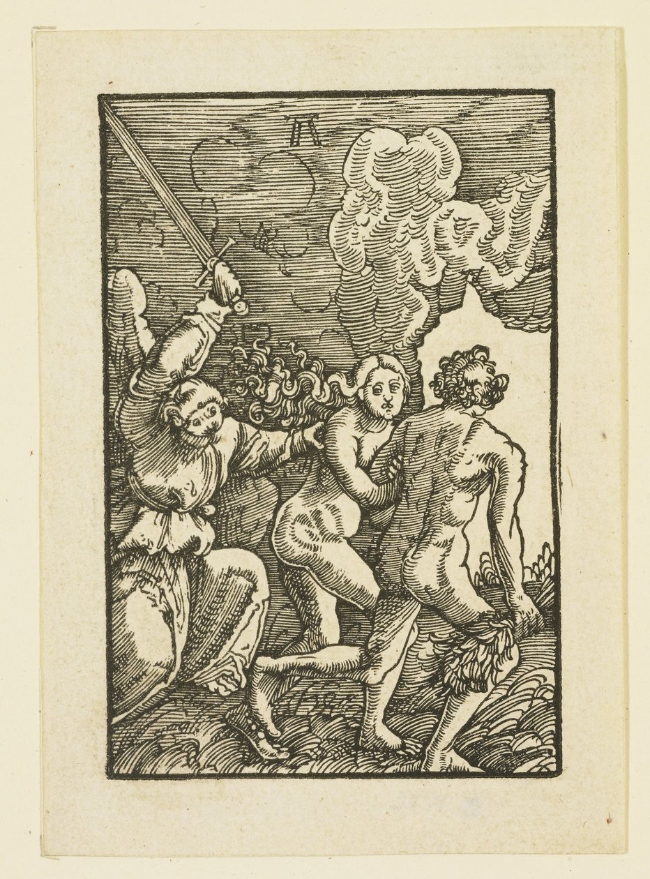 Adam och Eva fördrivna från paradiset av Albrecht Altdorfer
