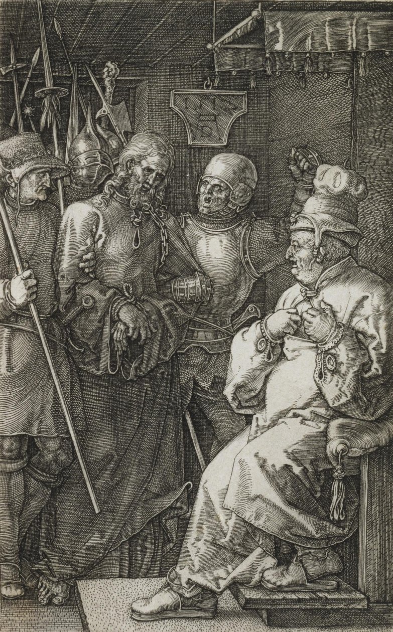 Kristus före Kaifas av Albrecht Dürer