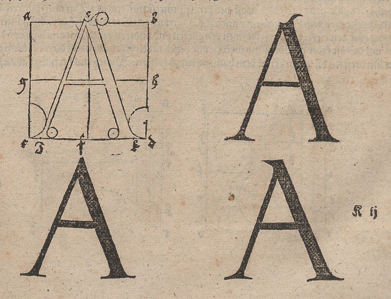 Konstruktion von Buchstaben av Albrecht Dürer