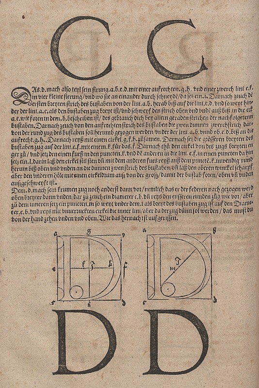 Konstruktion von Buchstaben av Albrecht Dürer