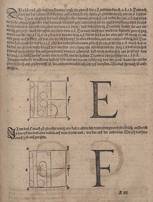 Konstruktion von Buchstaben av Albrecht Dürer