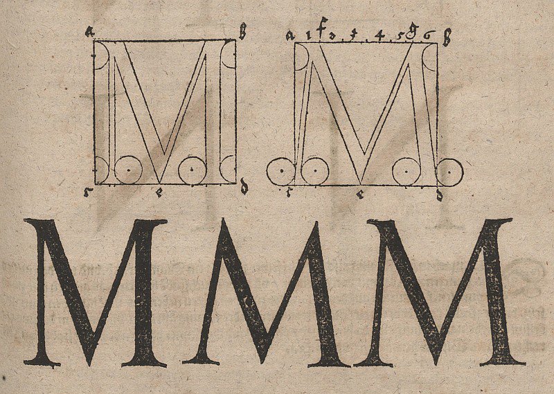 Konstruktion von Buchstaben av Albrecht Dürer
