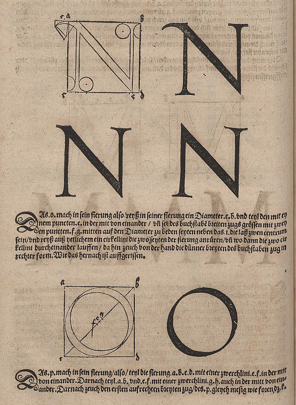 Konstruktion von Buchstaben av Albrecht Dürer