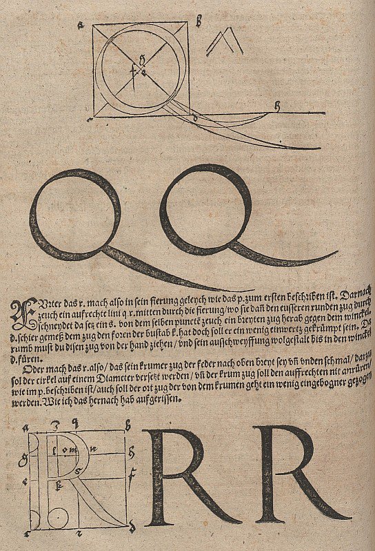 Konstruktion von Buchstaben av Albrecht Dürer