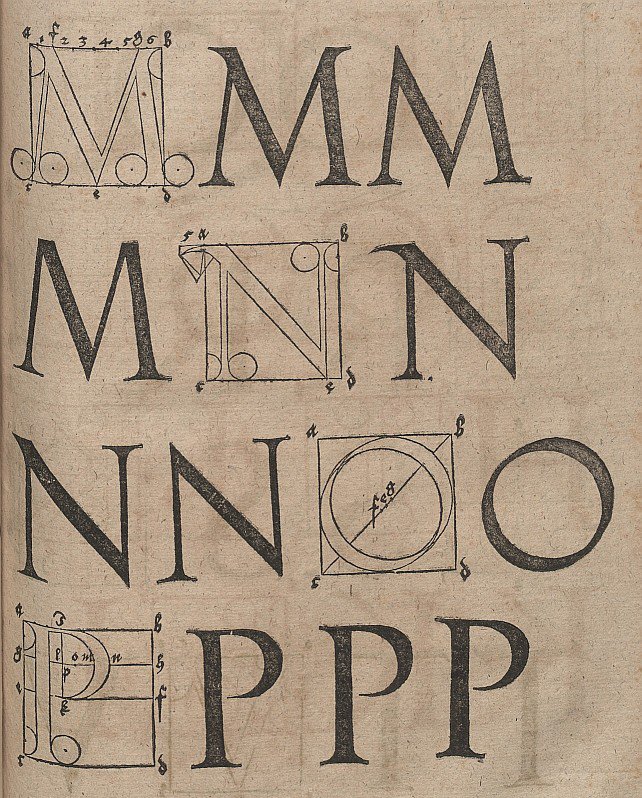 Konstruktion von Buchstaben av Albrecht Dürer