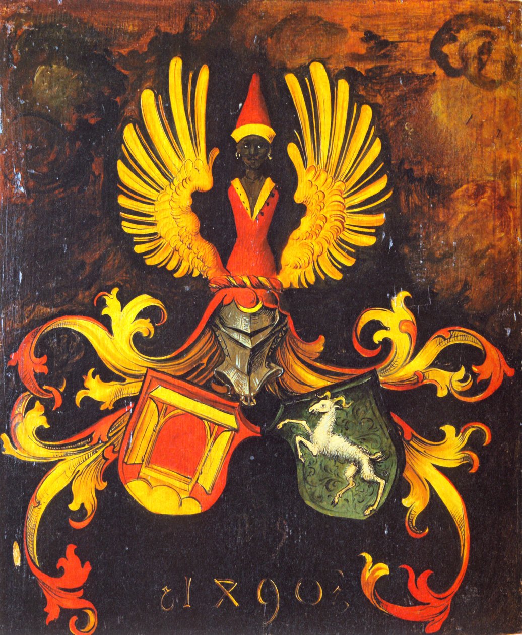 Marriage Coat of Arms of the Families Duerer and Holper av Albrecht Dürer