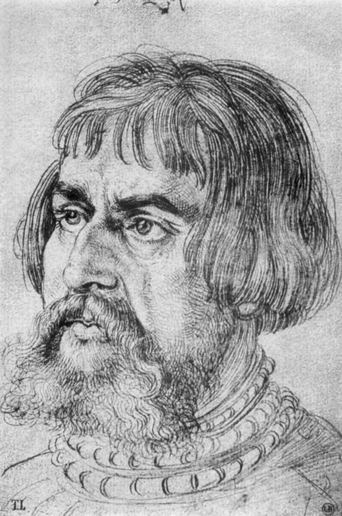 Portrait of Lucas Cranach the Elder av Albrecht Dürer