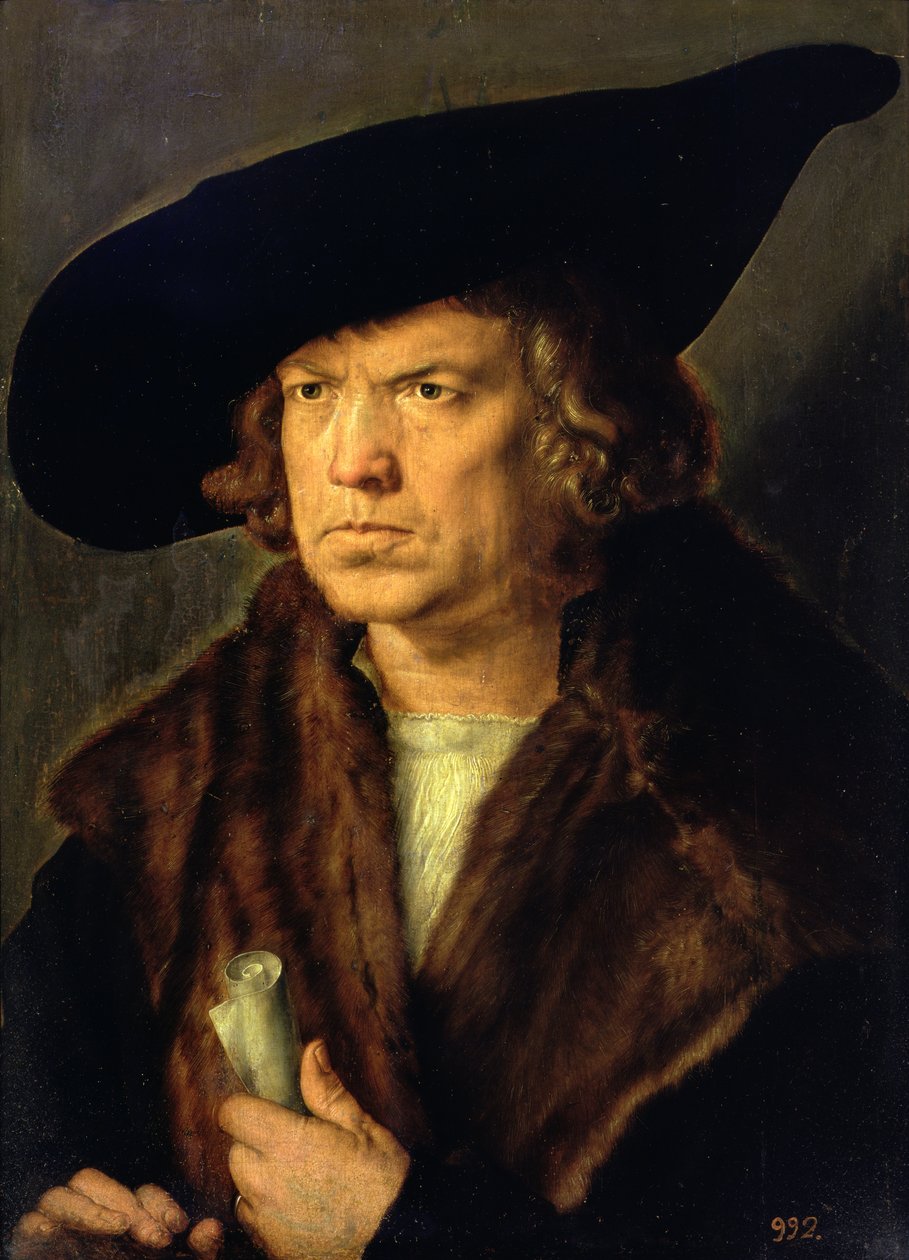 Porträtt av en okänd man, 1524 av Albrecht Dürer