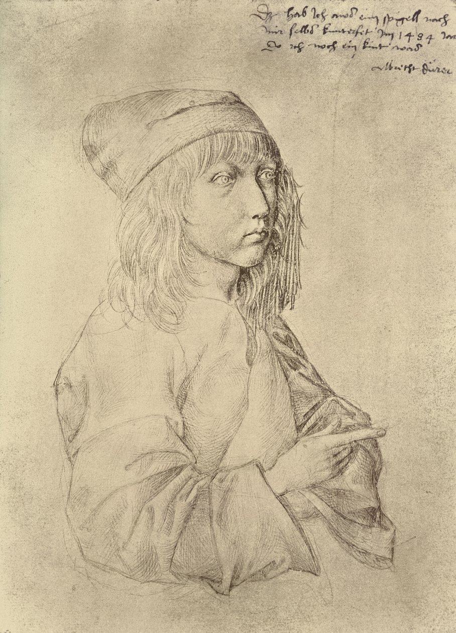 Självporträtt vid tretton års ålder, 1484 (silverpoint på papper) av Albrecht Dürer