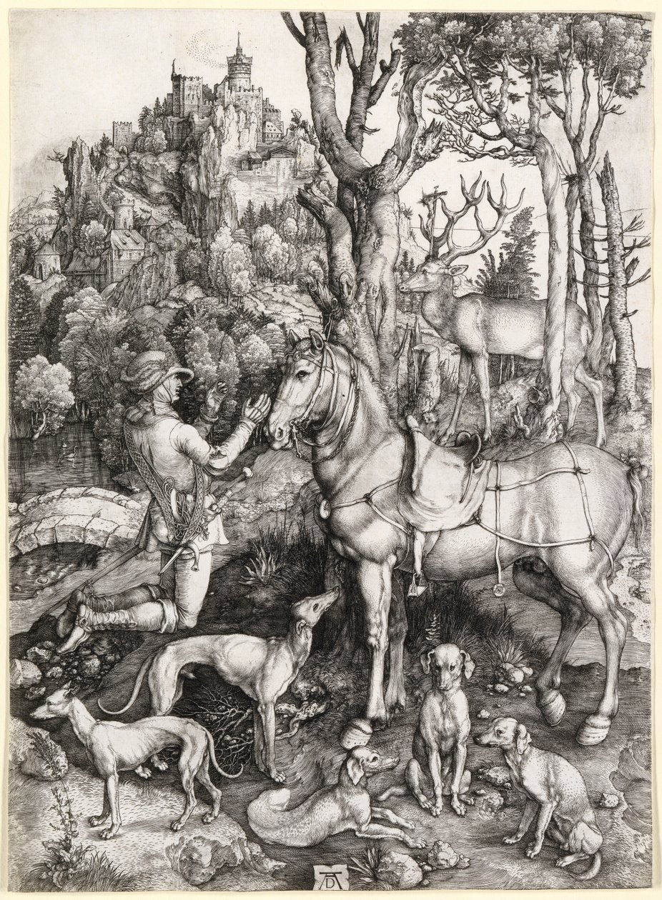 St Eustace av Albrecht Dürer
