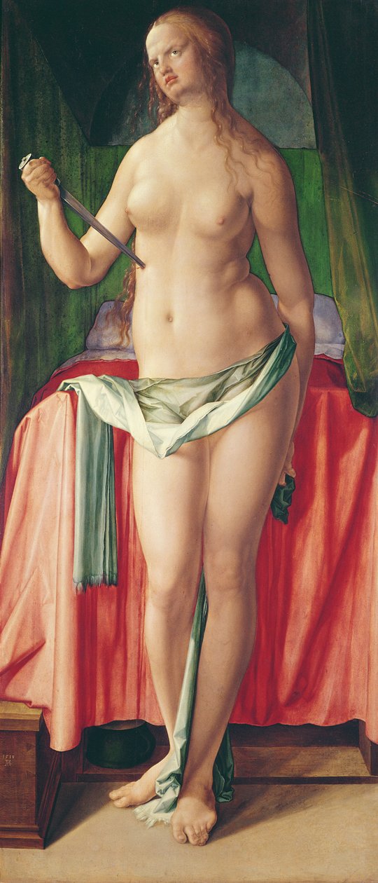Kifo cha Lucretia, 1518 swed av Albrecht Dürer