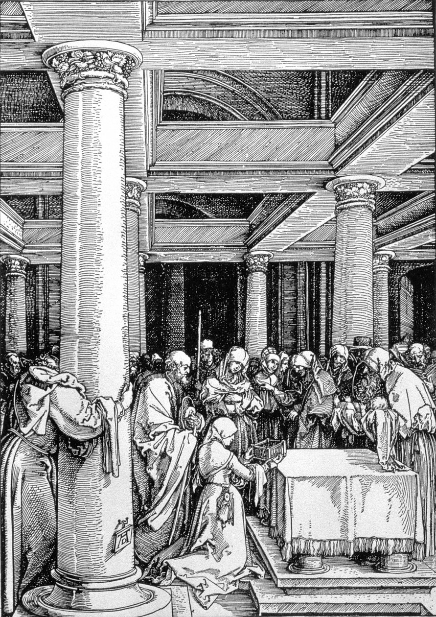Presentationen i templet, c.15034 av Albrecht Dürer