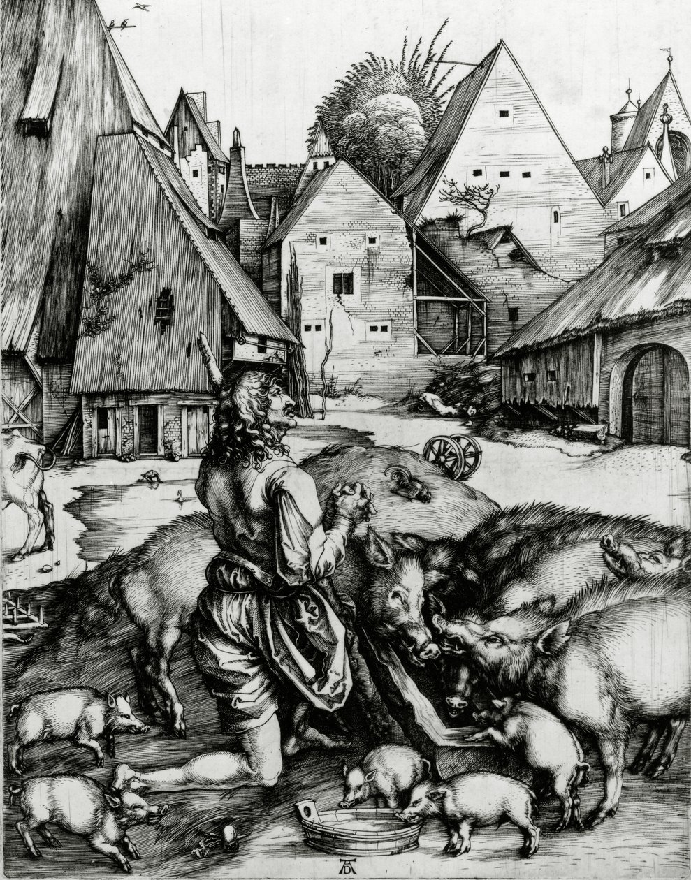 Den förlorade sonen, 1496 av Albrecht Dürer