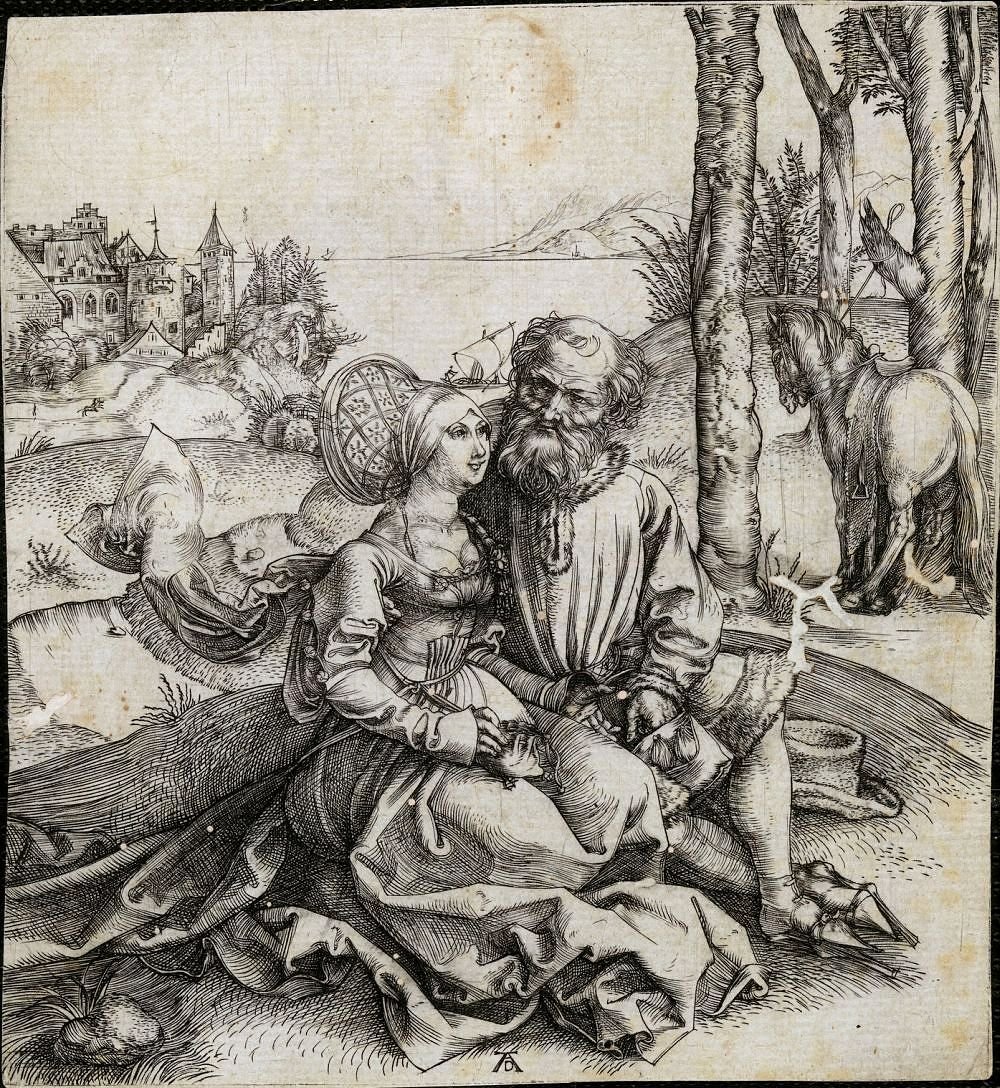 The Offer Of Love av Albrecht Dürer