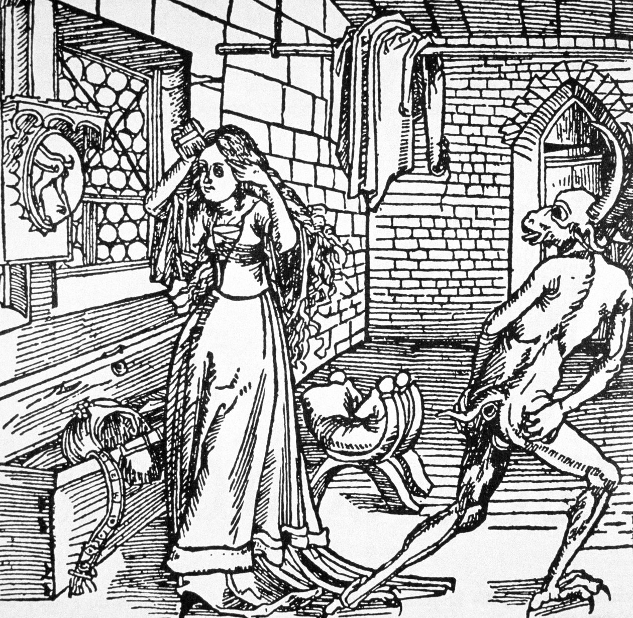 The Devil and the Coquette, kopia av en illustration från 