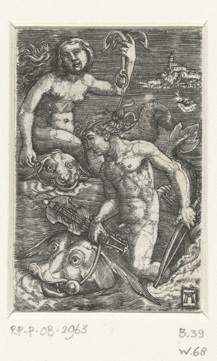 Arion och en Nereid av Albrecht Altdorfer