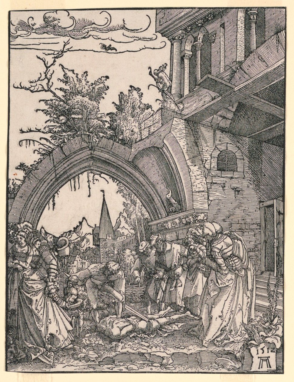 Halshuggning av Johannes Döparen av Albrecht Altdorfer