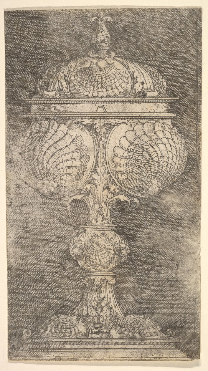 Täckt bägare med skal.n.d. av Albrecht Altdorfer