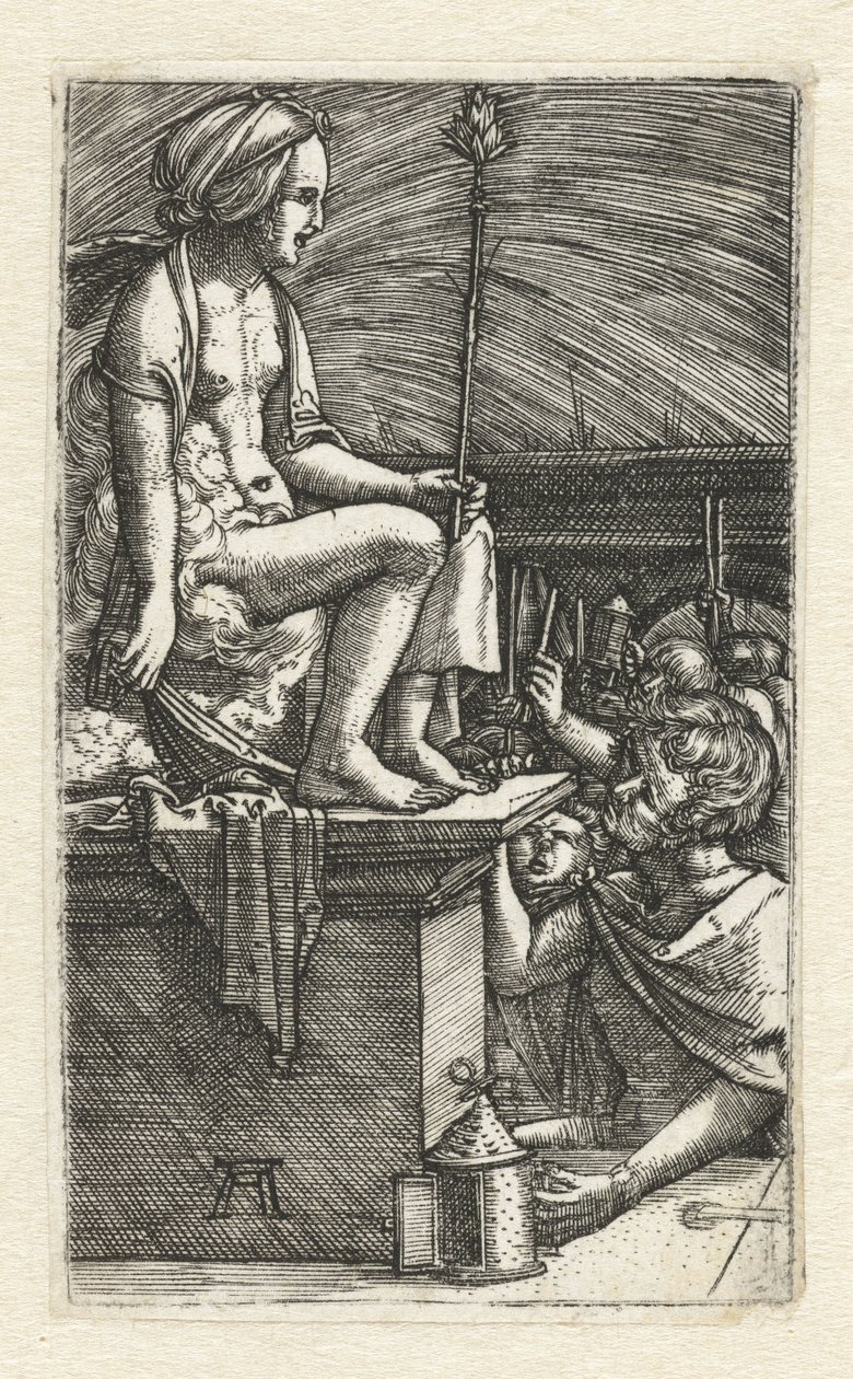 Trollkarlen Virgilius hämnd av Albrecht Altdorfer