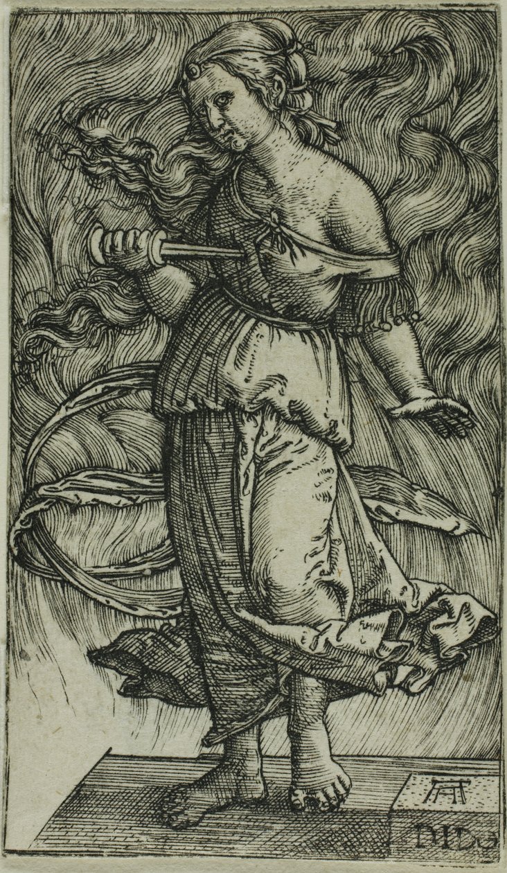 Dido dödar sig själv av Albrecht Altdorfer