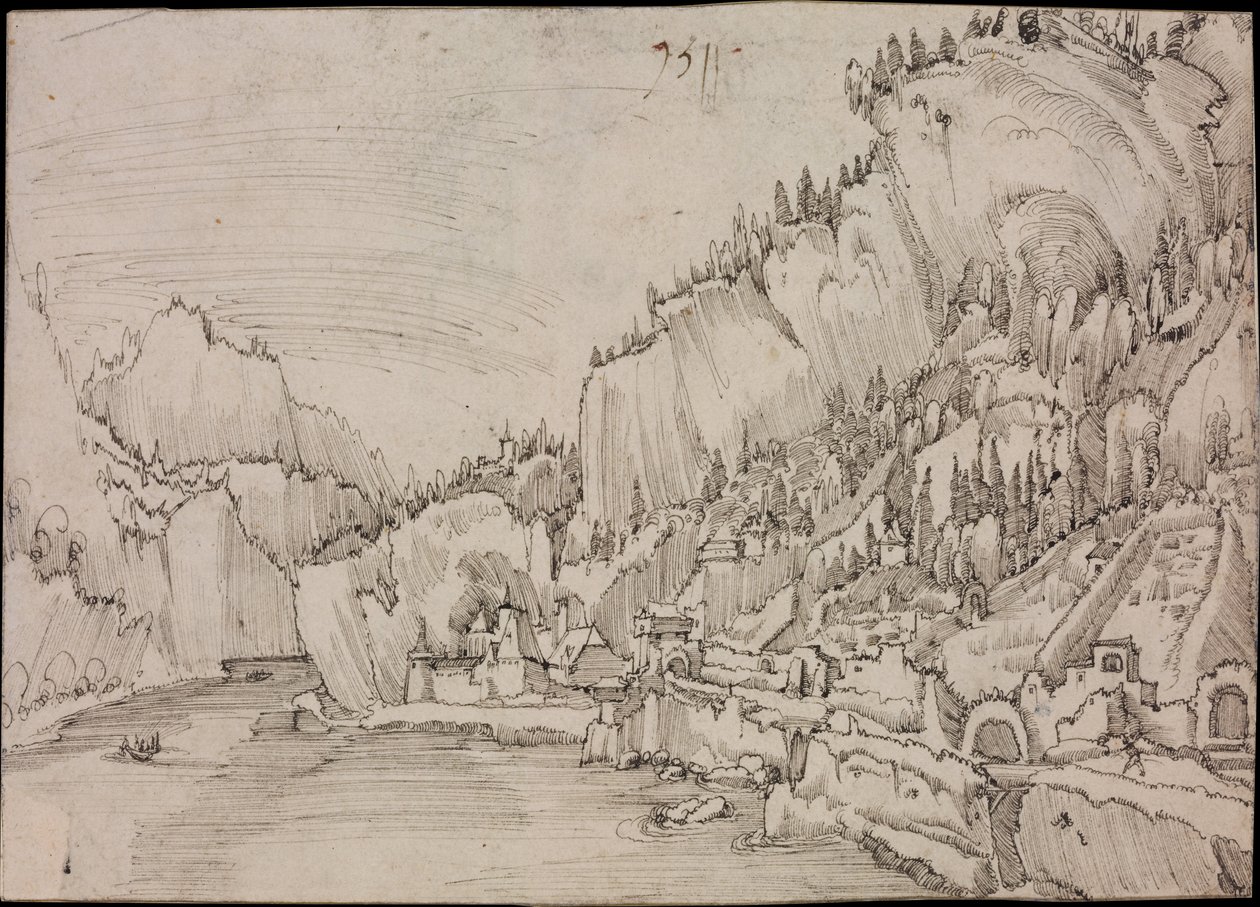 Sarmingstein vid Donau, 1511 av Albrecht Altdorfer