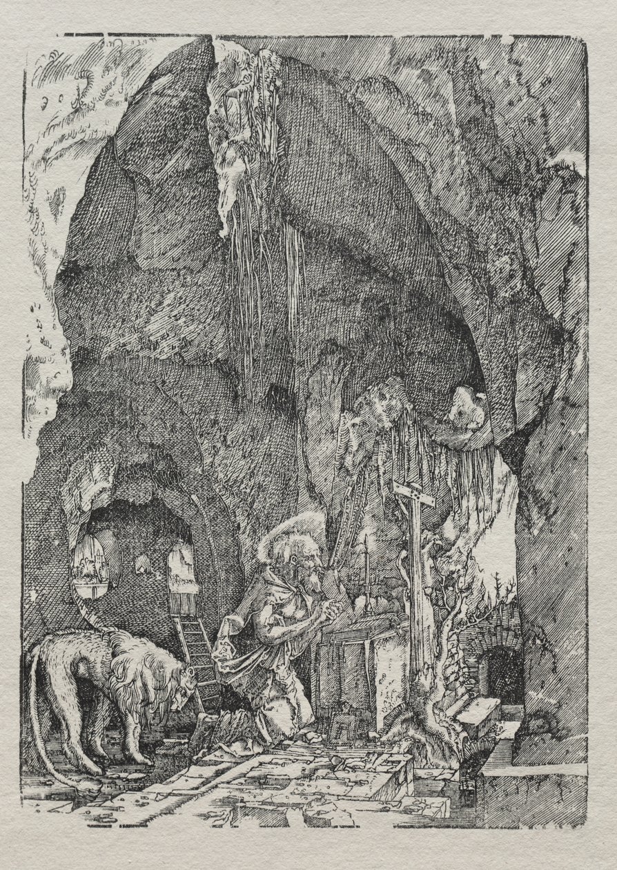 St. Hieronymus i grottan av Albrecht Altdorfer