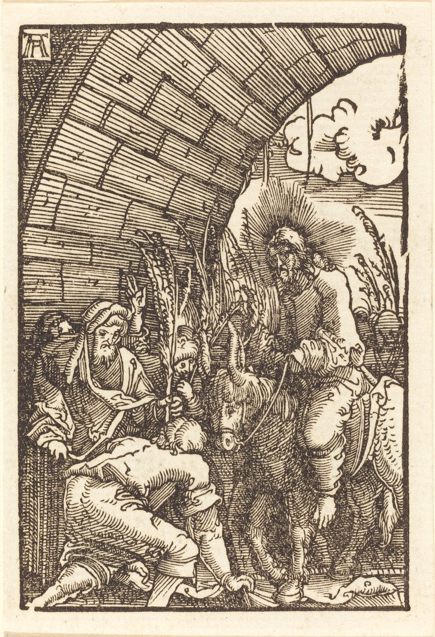 Inträdet i Jerusalem av Albrecht Altdorfer