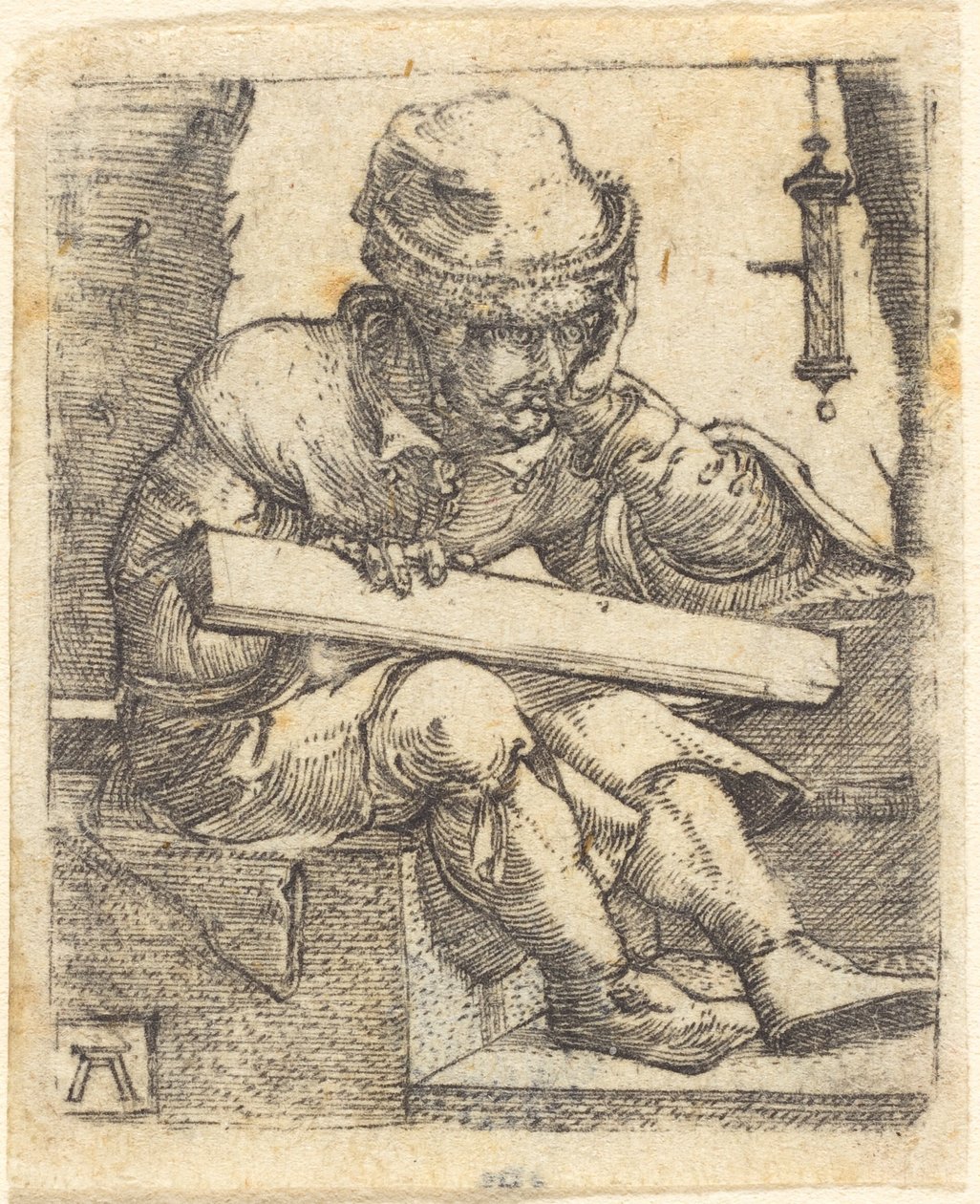 Den eftertänksamma snickaren av Albrecht Altdorfer
