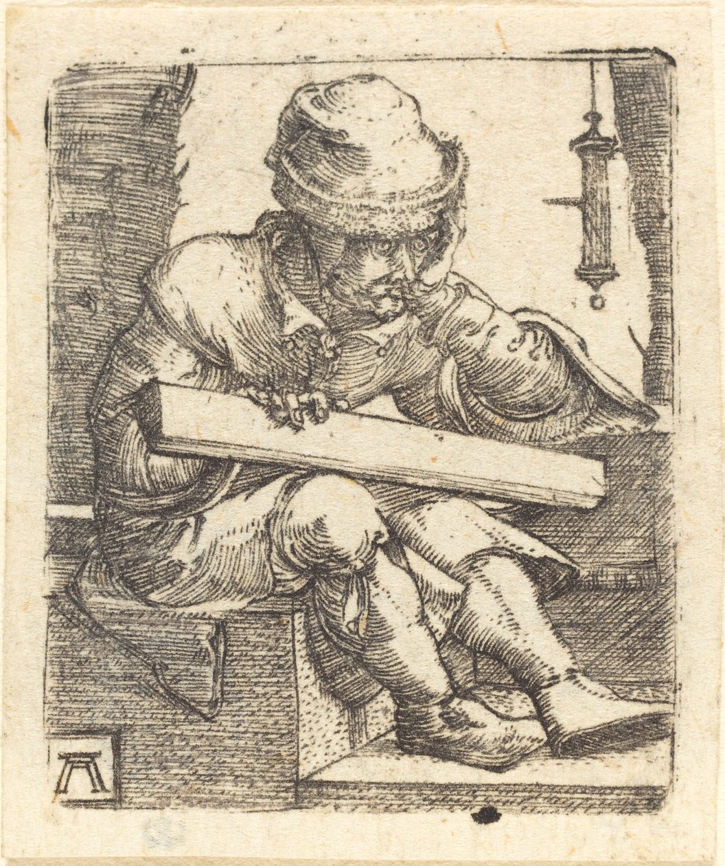 Den eftertänksamma snickaren av Albrecht Altdorfer
