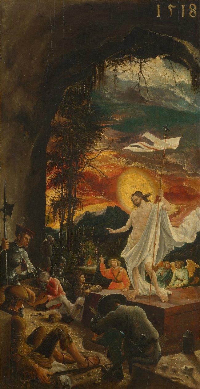 Kristi uppståndelse, 1518 av Albrecht Altdorfer
