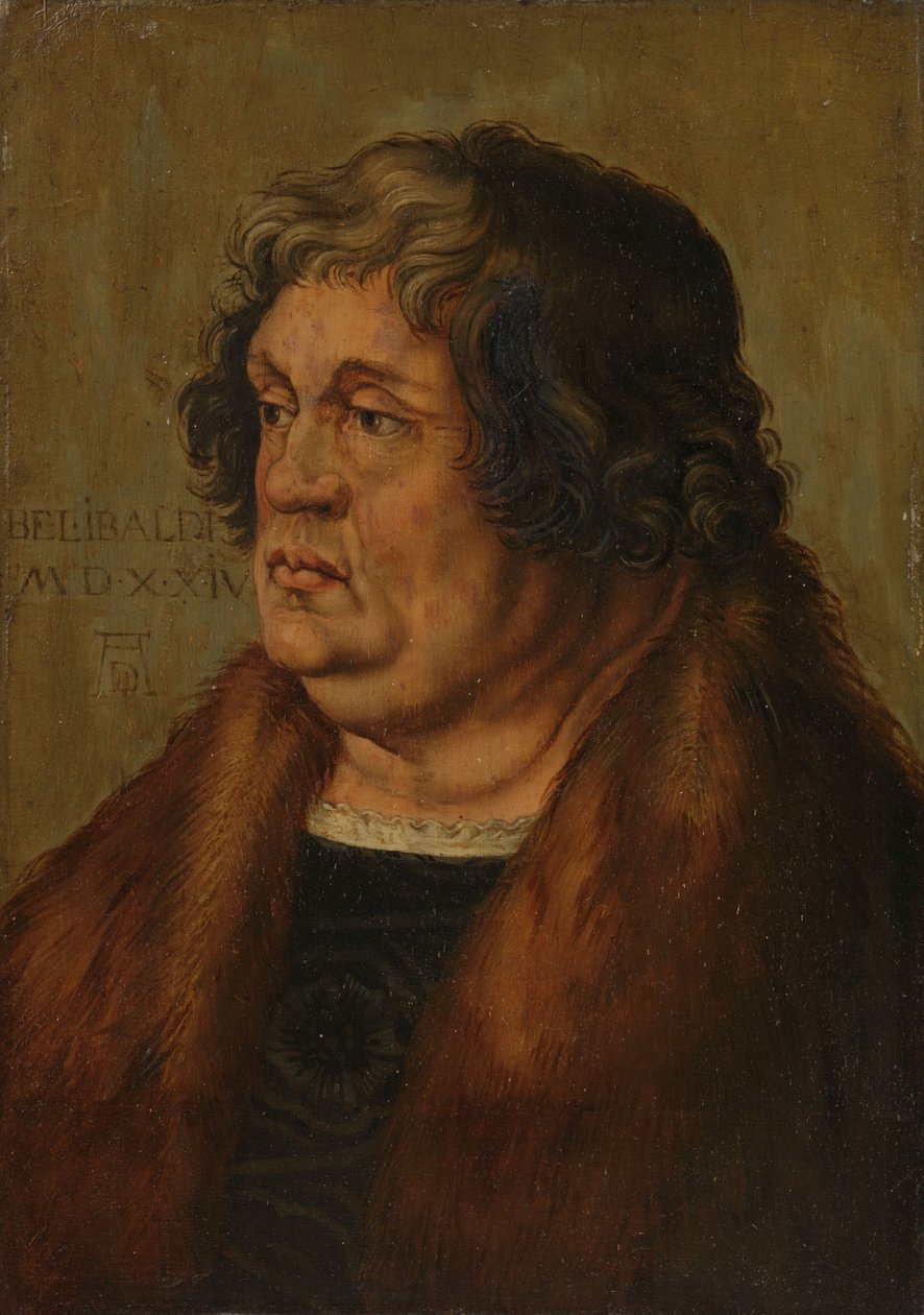 Willibald Pirkheimer (1470-1530) av Albrecht Dürer (copy after)