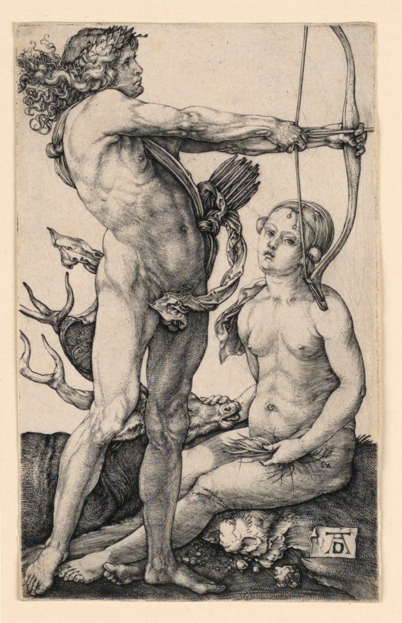 Apollo och Diana av Albrecht Dürer