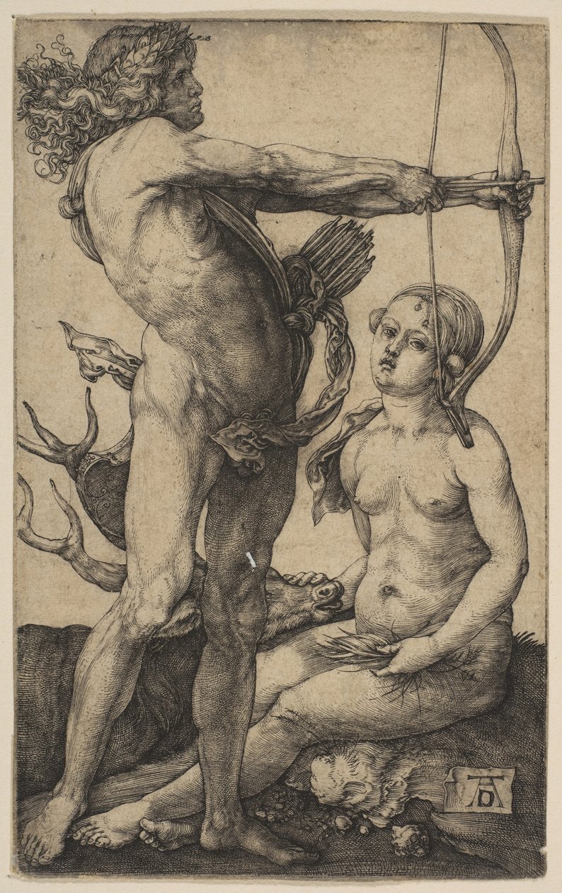 Apollo och Diana, ca. 1503. av Albrecht Dürer