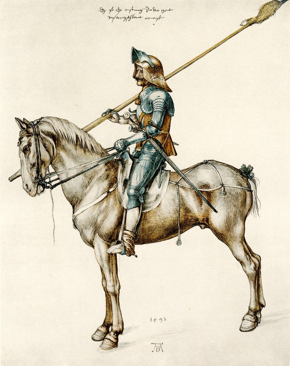 Rustning av en tysk riddare av Albrecht Dürer