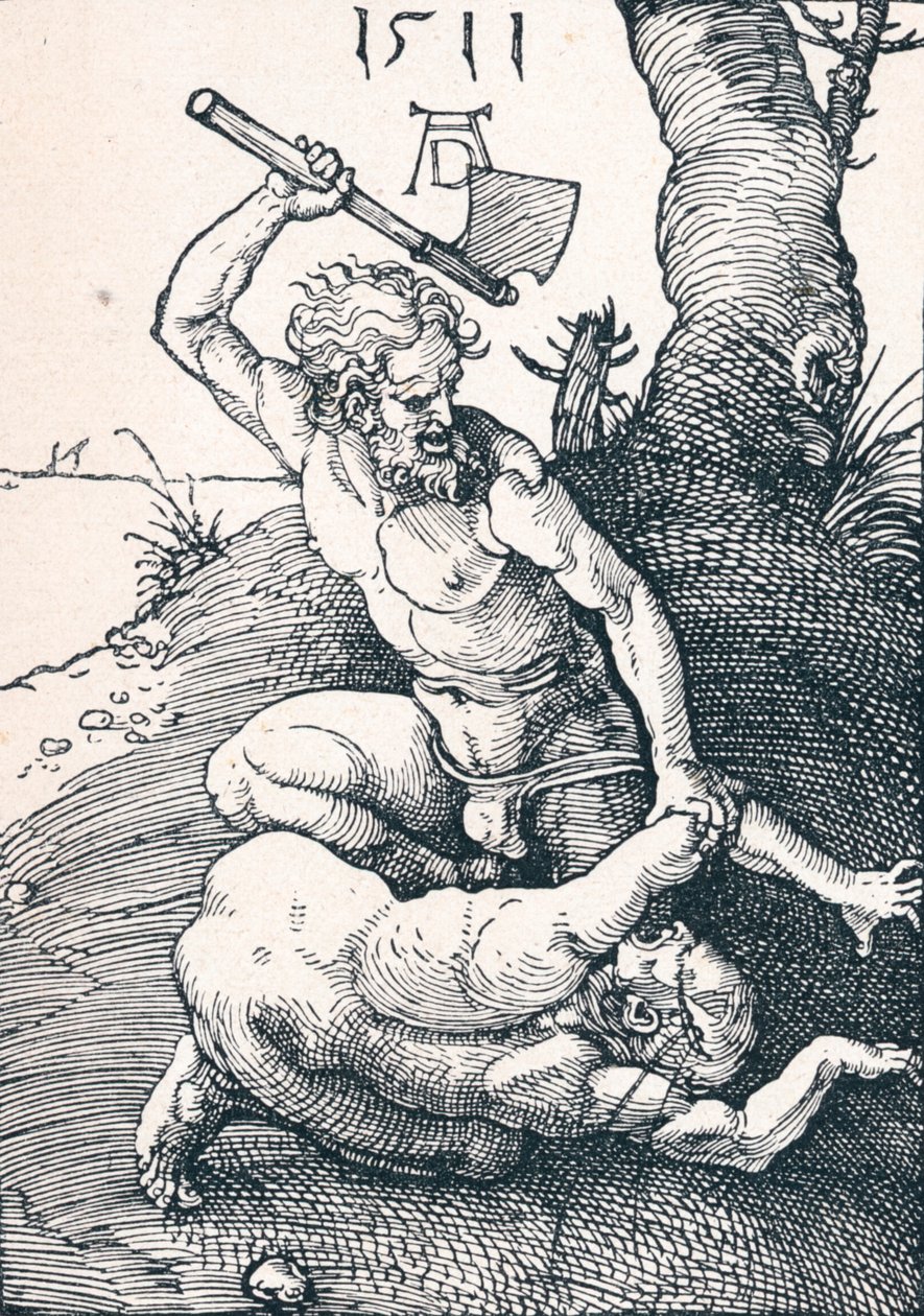 Kain dräpar Abel, 1511 1906 av Albrecht Dürer