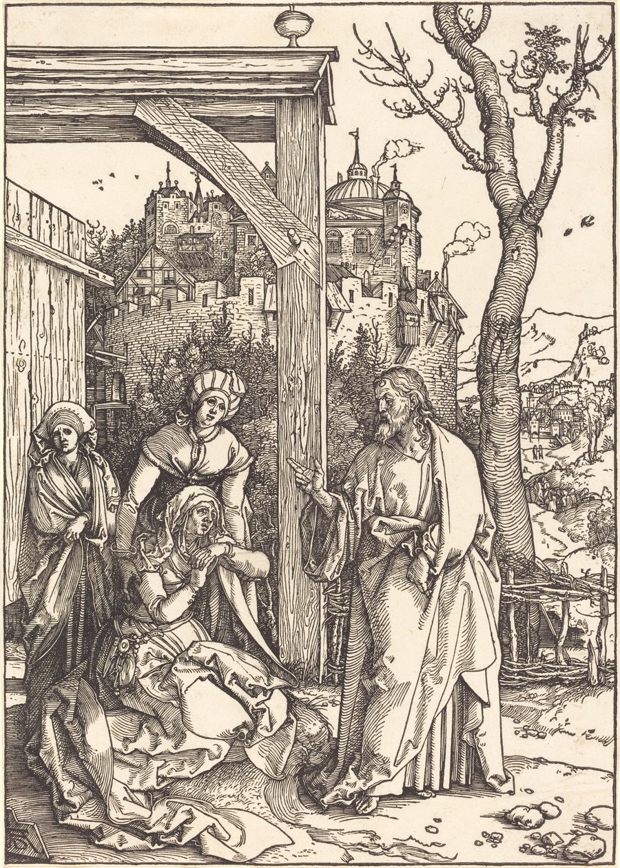 Kristus tar ledigt från sin mor av Albrecht Dürer