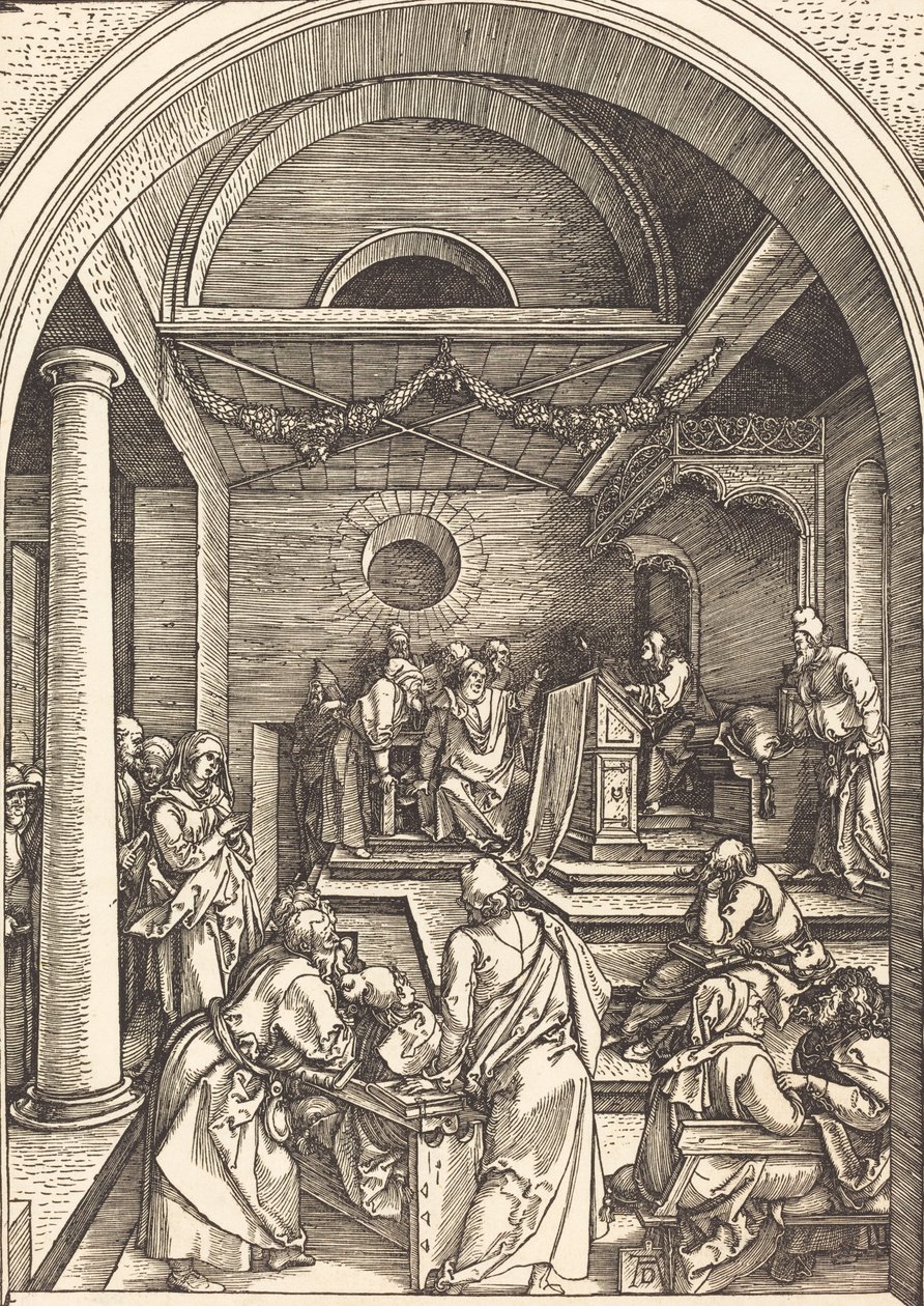 Kristus bland läkarna, ca. 15031504. av Albrecht Dürer