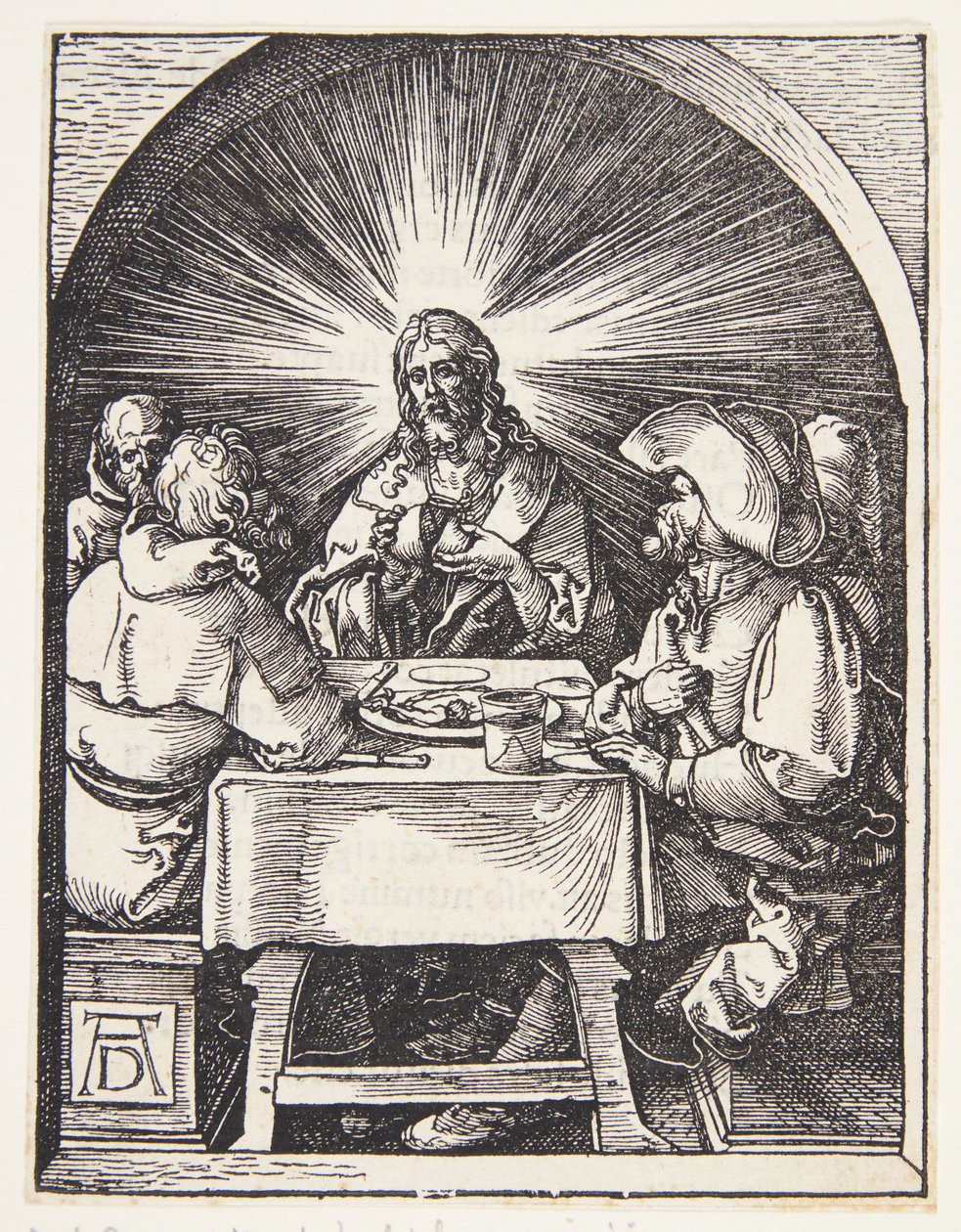 Kristus i Emmaus av Albrecht Dürer