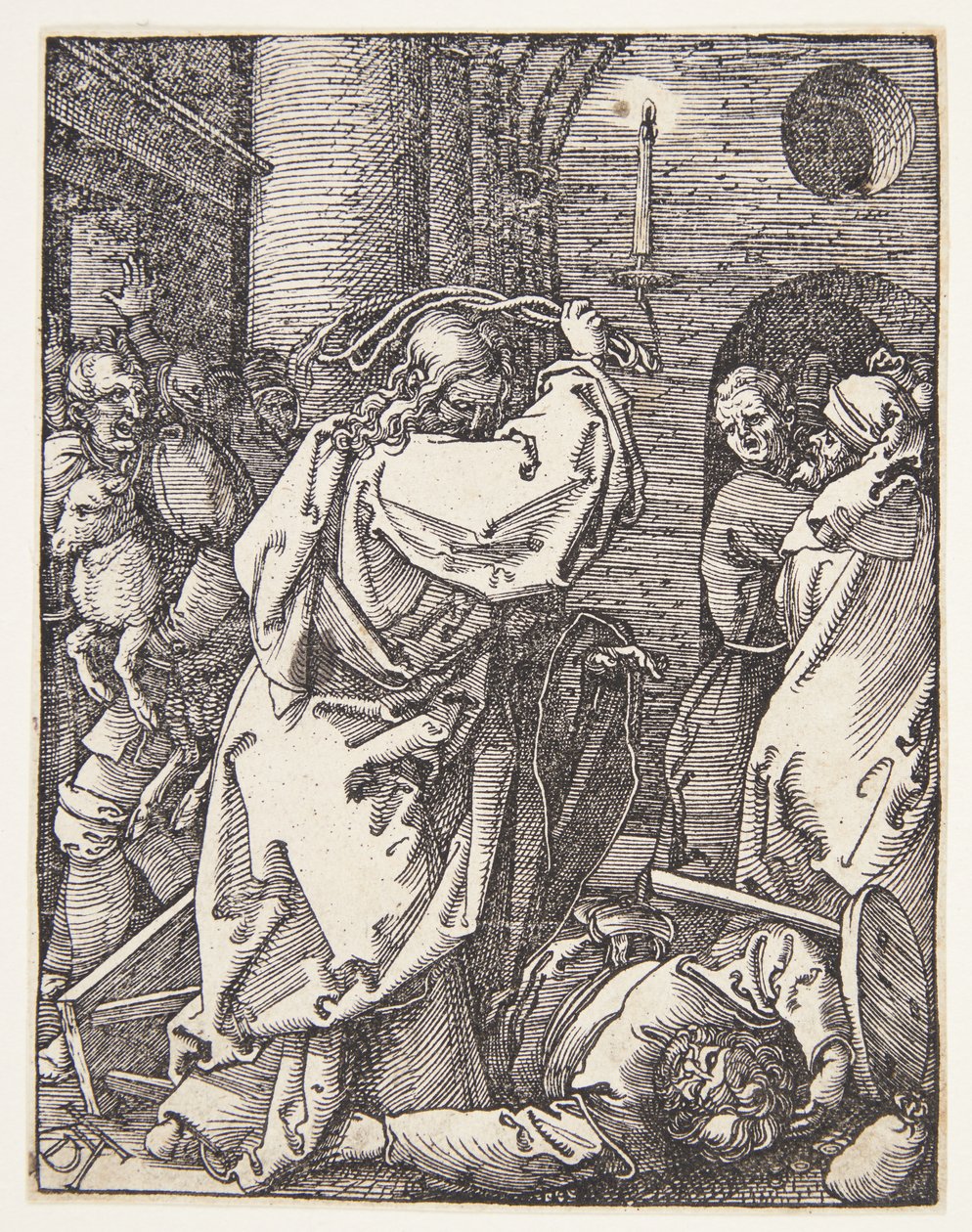 Kristus utvisar penninglånarna från templet av Albrecht Dürer