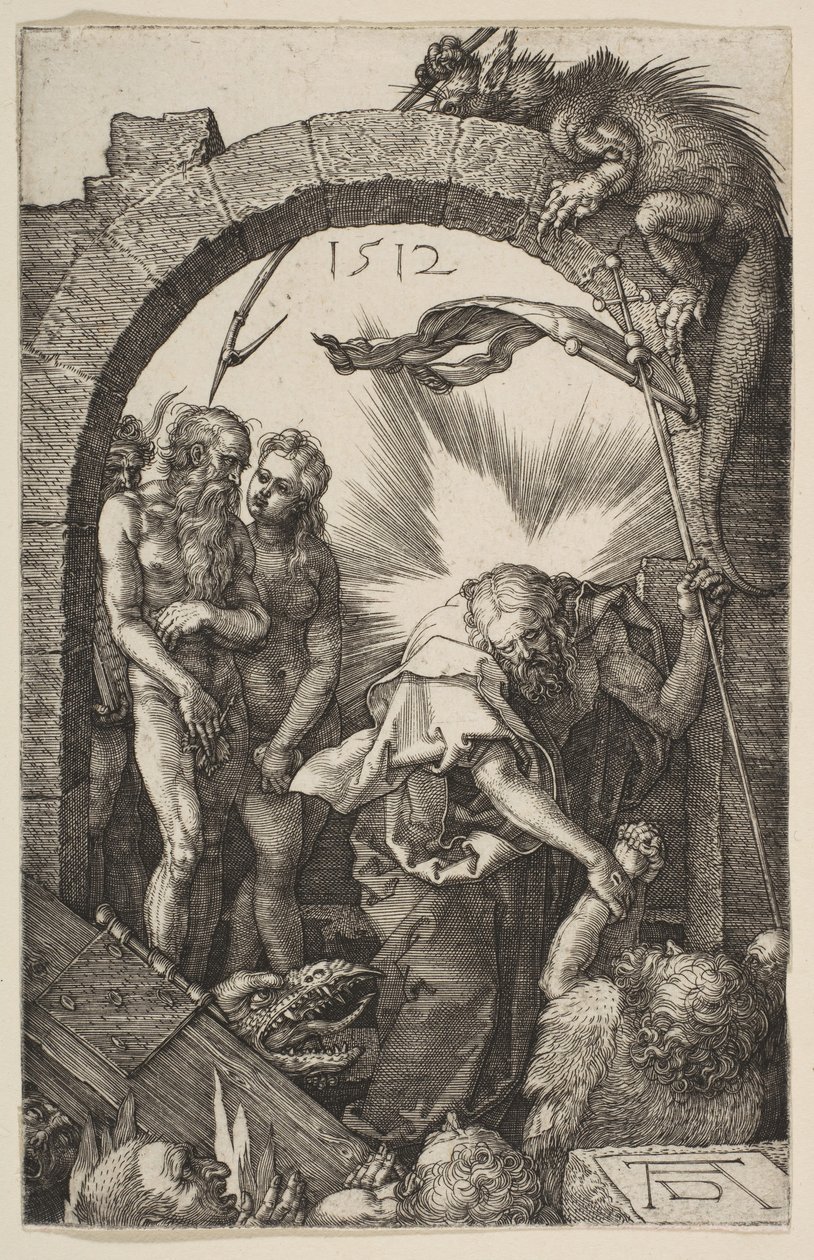 Kristus i limbo, från The Passion, 1512. av Albrecht Dürer