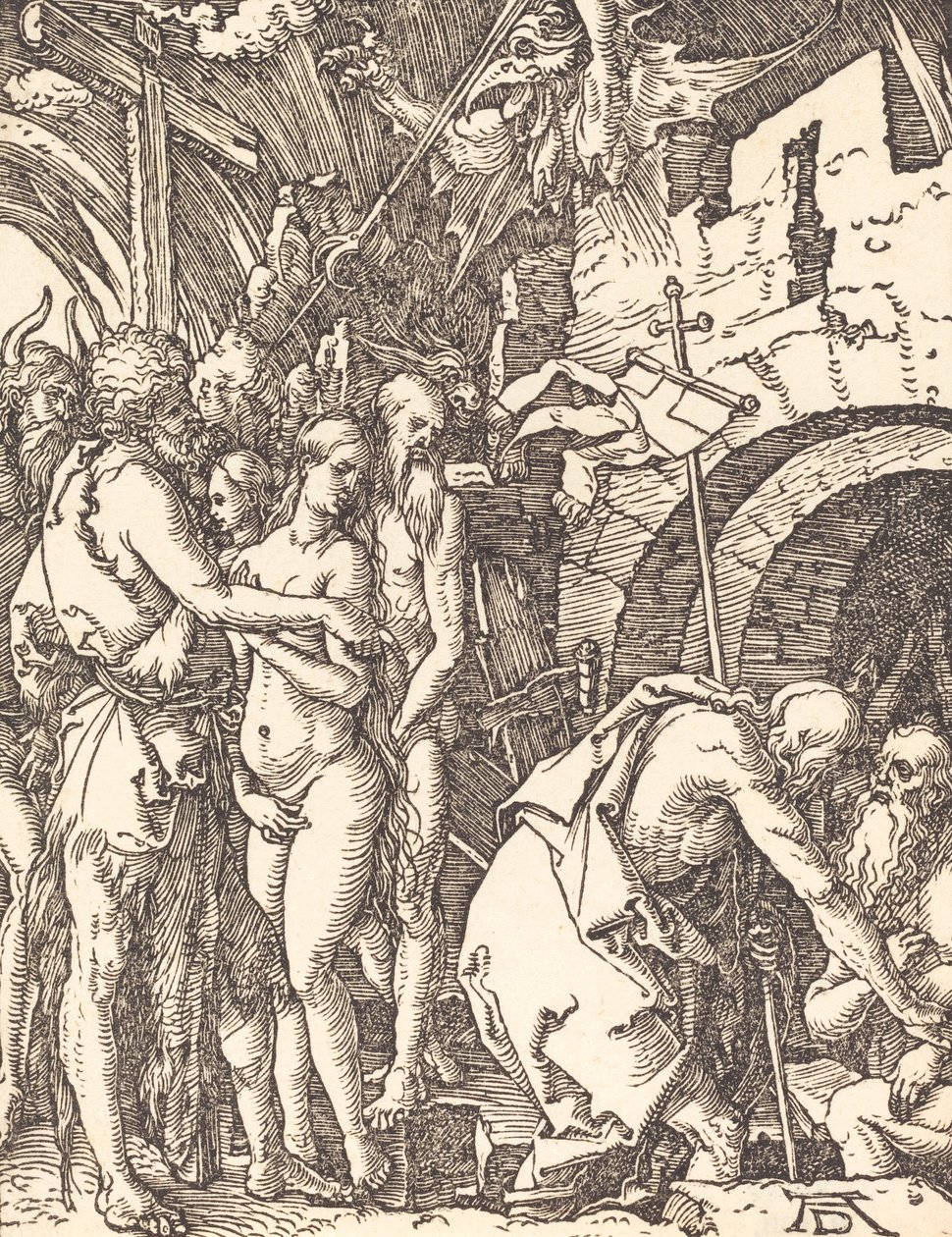 Kristus i Limbo, troligen ca. 15091510. av Albrecht Dürer