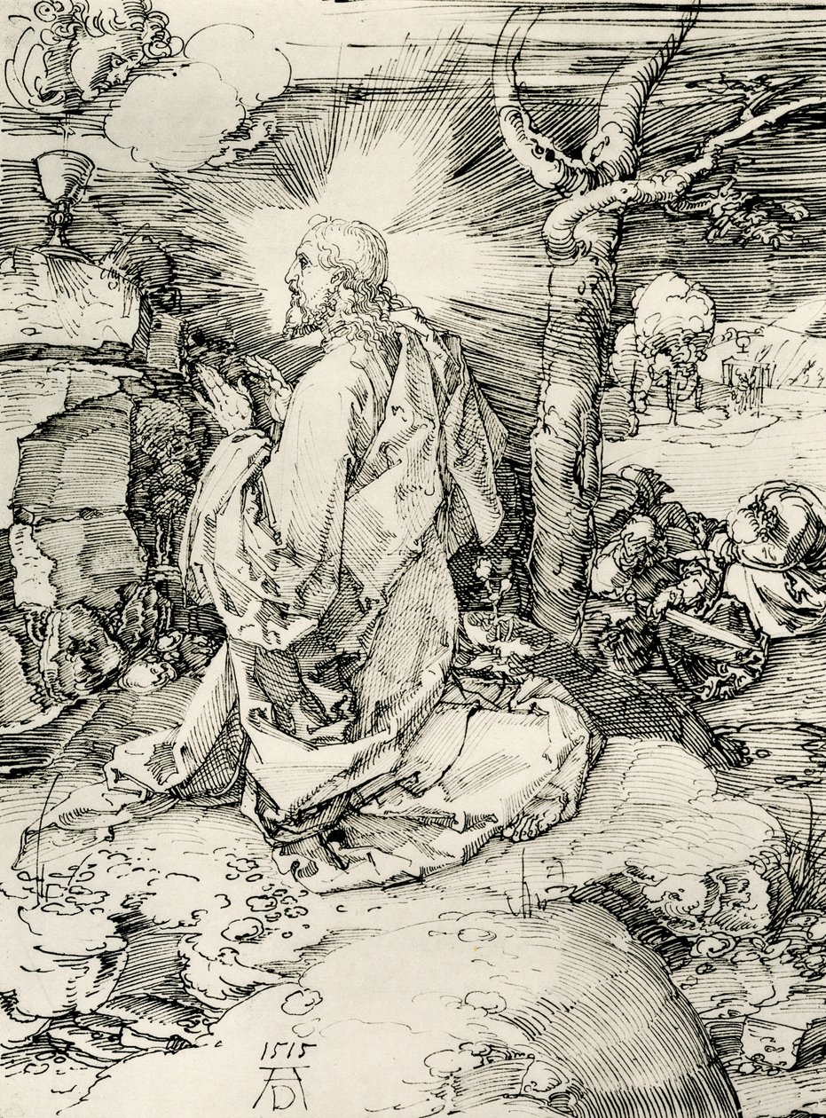 Kristus på Oljeberget av Albrecht Dürer