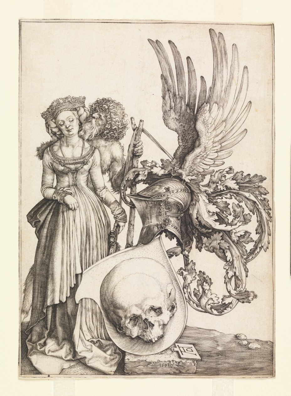 Vanitas vapensköld av Albrecht Dürer