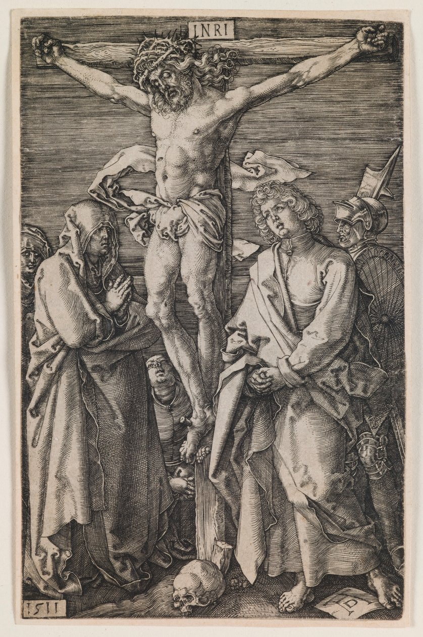 Crucifixion, från serien "The Engraved Passion" av Albrecht Dürer