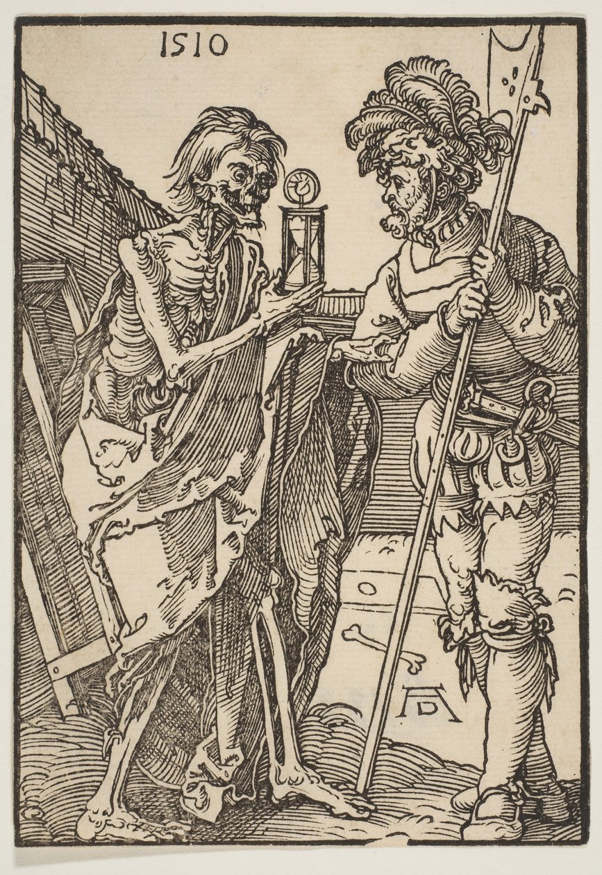 Döden och Lansquenet.n.d. av Albrecht Dürer