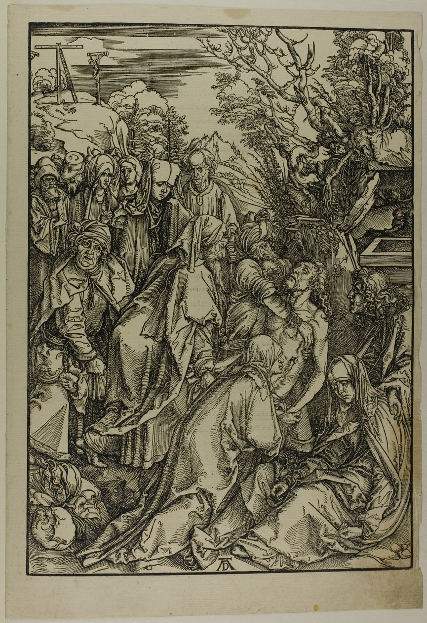 Deposition of Christ, från The Large Passion av Albrecht Dürer
