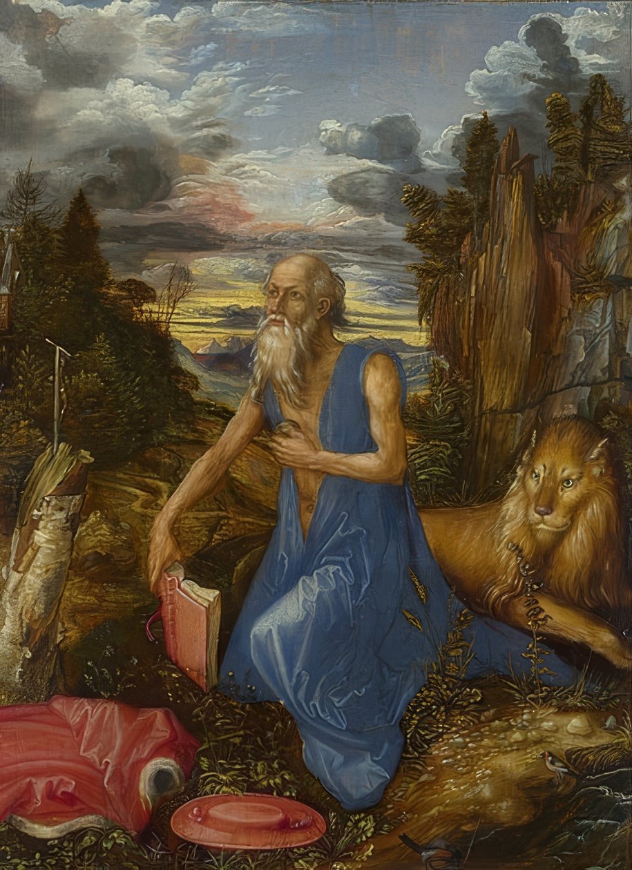 Sankt Jerome. Omkring 1496 av Albrecht Dürer