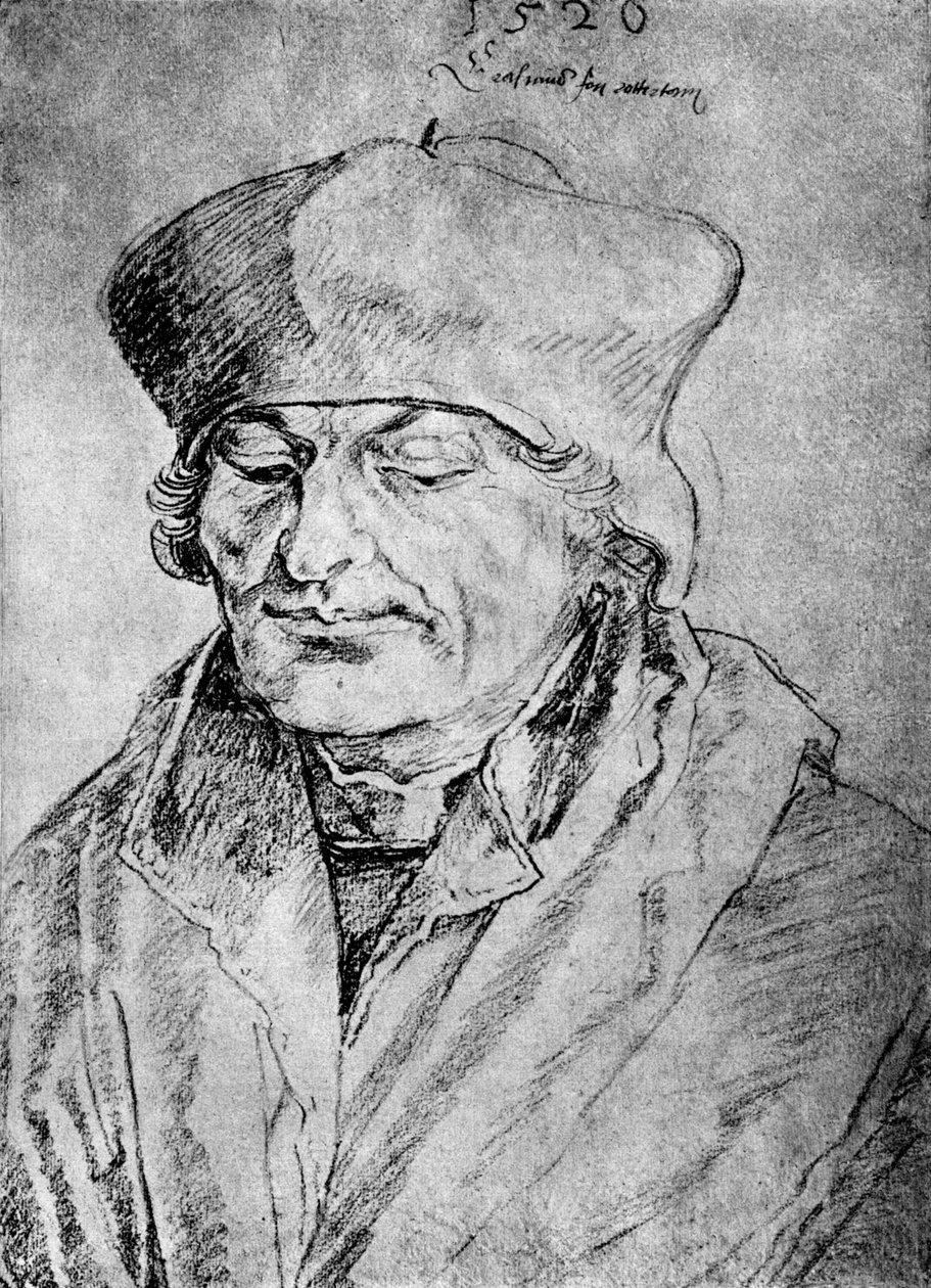 Desiderius Erasmus, 1520, 1936 av Albrecht Dürer