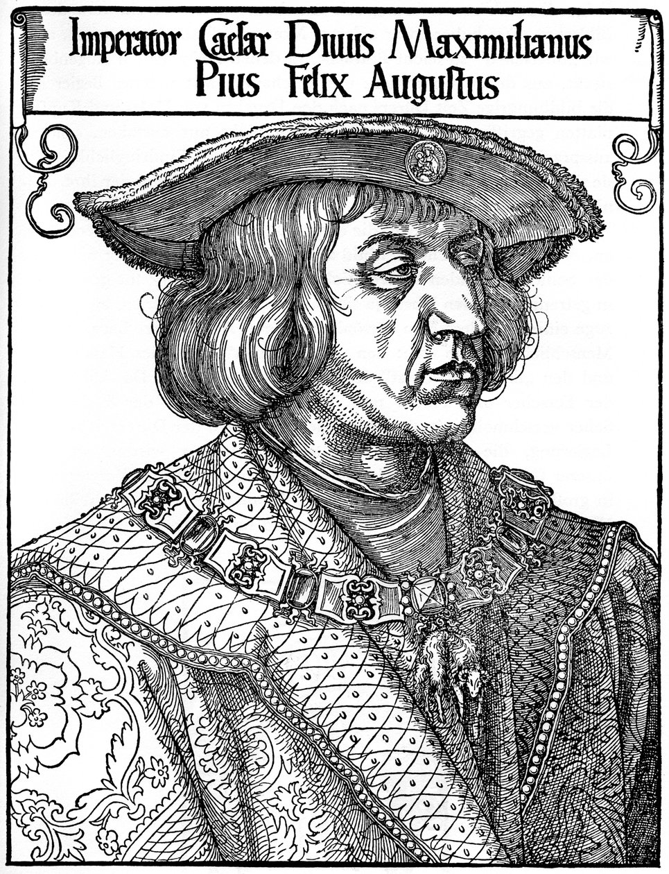 Kejsar Maximilian I, 1519, 1936 av Albrecht Dürer